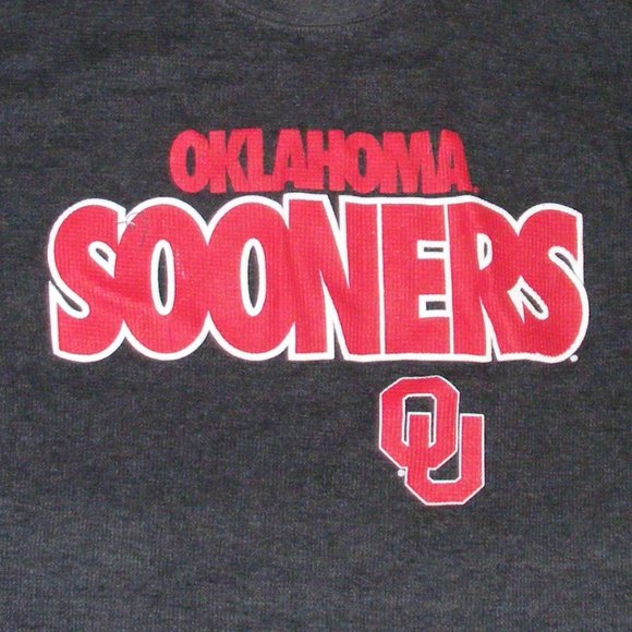 Sz Medium OU OKLAHOMA SOONERS Dark Gray Shirt - Picture 2 of 2